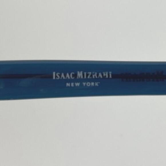 Isaac Mizrahi Women's Blue Frame UV Protection Square Lens Eyeglass Sunglasses - Picture 4 of 4